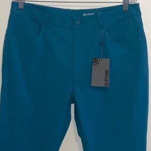 G/FORE TECH TAB 4 WAY STRETCH TEAL BLUE GOLF CHINO PANTS SIZE 32X32 NWT